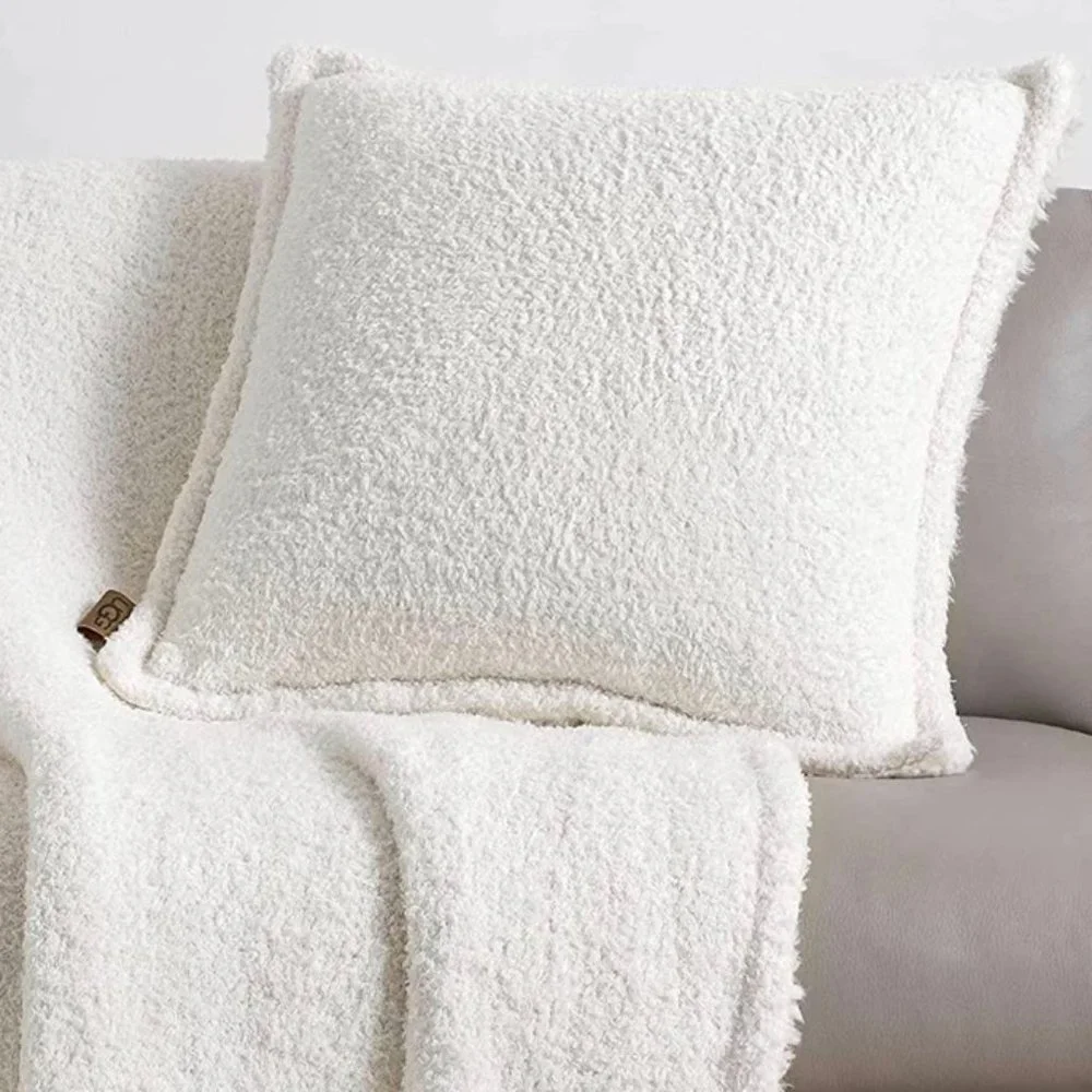Ugg Ana Knit Throw Euro Pillow in Snow